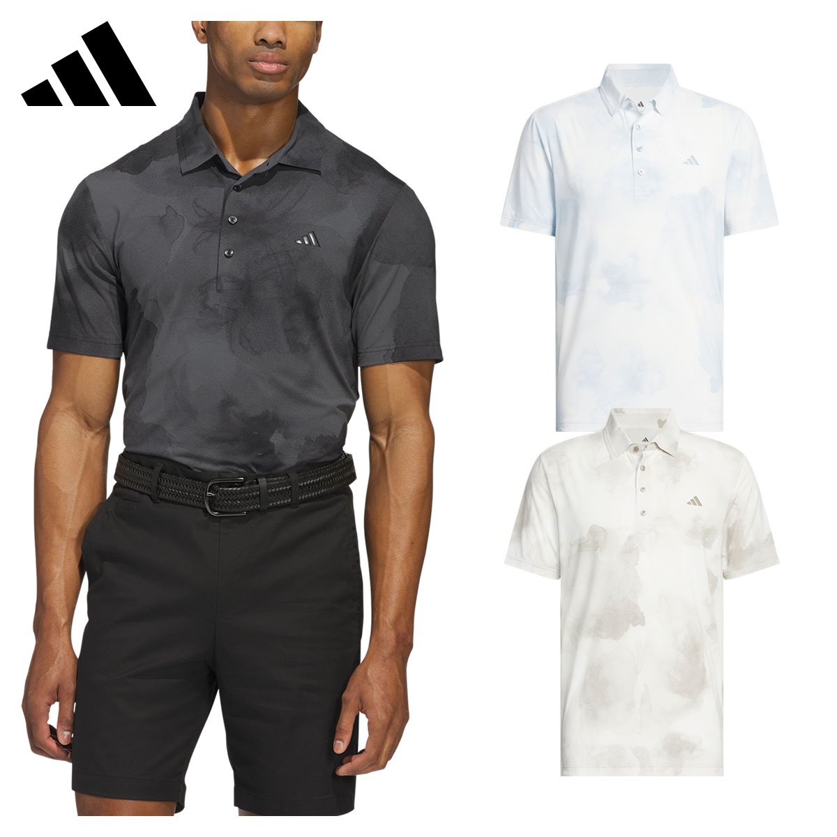 【4/10 エントリー/抽選で最大100%ポイントバック】 アディダス ゴルフ adidas Golf ゴルフウエア メンズ 半袖シャツ 「 KQX67 」 アディゼロ ストレッチ クールタッチ 春夏ウエア 【当店在庫品】
