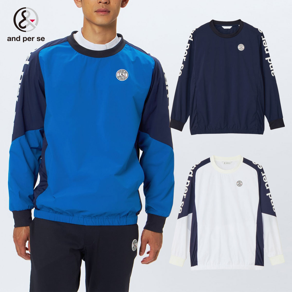 楽天市場】and per se アンパスィ ゴルフウェア メンズ エアジャスター