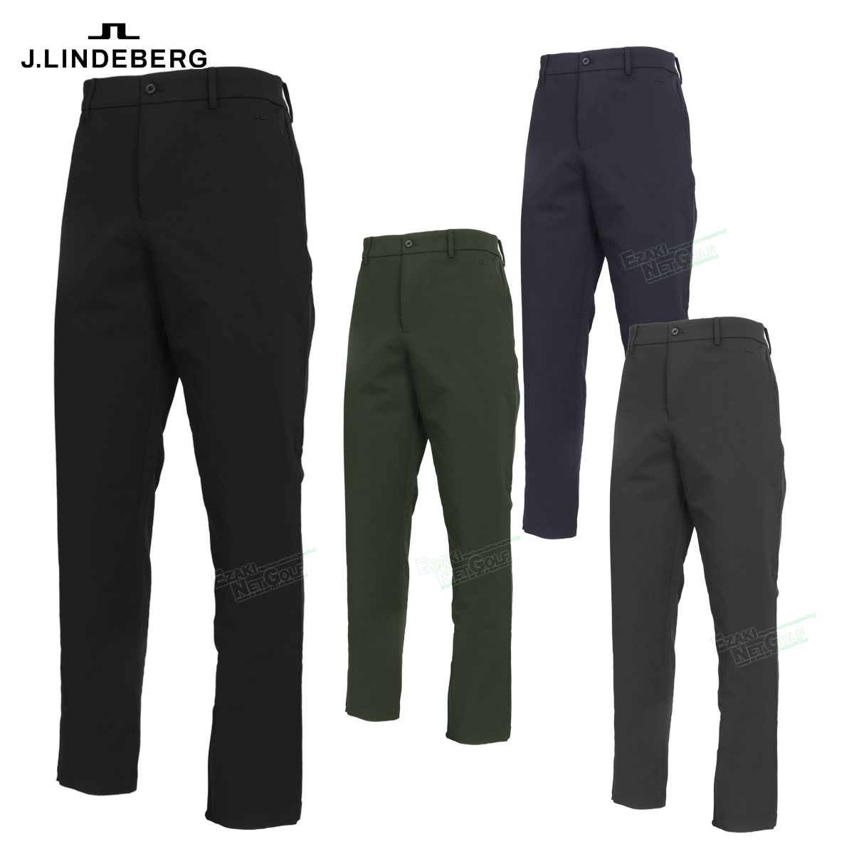 ジェイリンドバーグ J.LINDEBERG ゴルフウエア メンズ ロングパンツ 4WAYストレッチ フリース裏地 フルレングス 「 071-74010 」 2025秋冬モデル 【当店在庫品】