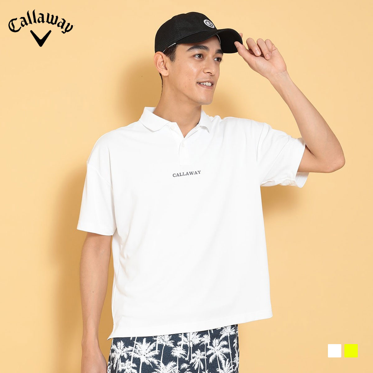 【4/18 エントリー/抽選で最大100%ポイントバック】 キャロウェイ ゴルフ Callaway GOLF ゴルフウエア メンズ 半袖ポロシャツ ストレッチ ピケ オーバーサイズ 「 H25134121 」 春夏ウエア 【当店在庫品】