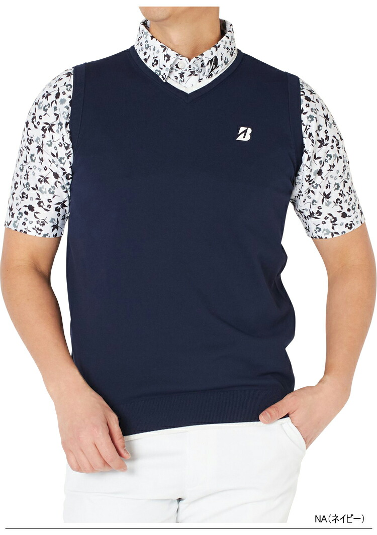 市場 22年春夏モデル30 Offブリヂストンゴルフvネックベストストレッチ機能メンズ