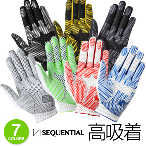 2019年継続モデル44％OFF！シーケンシャルゴルフ高吸着ノンスリップメンズゴルフグローブ「SEQUENTIAL SQGS-004（左手用）・SQGS-004R（右手用）」【ネコポス6枚まで対応】【あす楽対応】