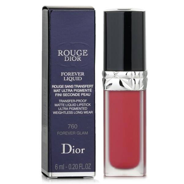 ディオール ルージュディオールフォーエバーマットリキッドリップスティック 760 Forever Glam 6ml 軍事基地メイク 下唇 かざり付ける品 メイク引きあげる 【外国で通信販売】