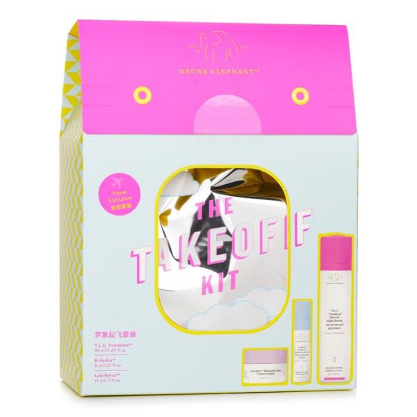 ドランクエレファント テイクオフキット フランブースナイトセラム 50ml + ビハイドラセラム 8ml + ララレトロホイップクリーム 15ml 【外国で通信販売】