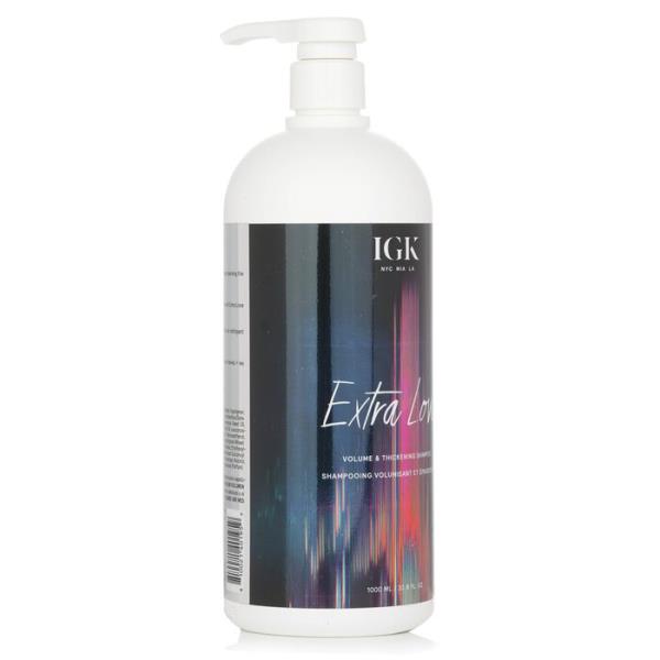 IGK エクストララブ シャンプー 1000ml 髪の毛世話をする 音の大きさ 髪の毛 美容 薄毛 【外国で通信販売】