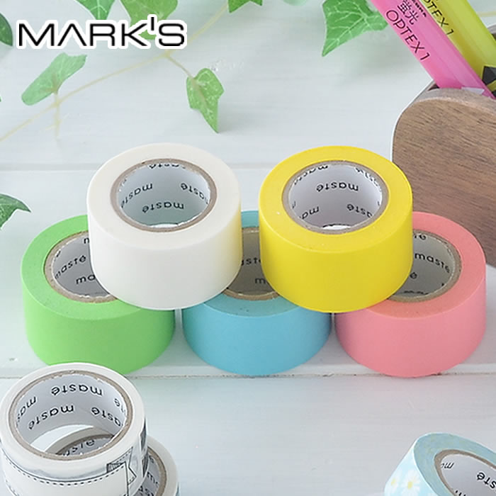 楽天市場】水性ペンで書けるマスキングテープ 小巻 15mm幅 FA04 maste
