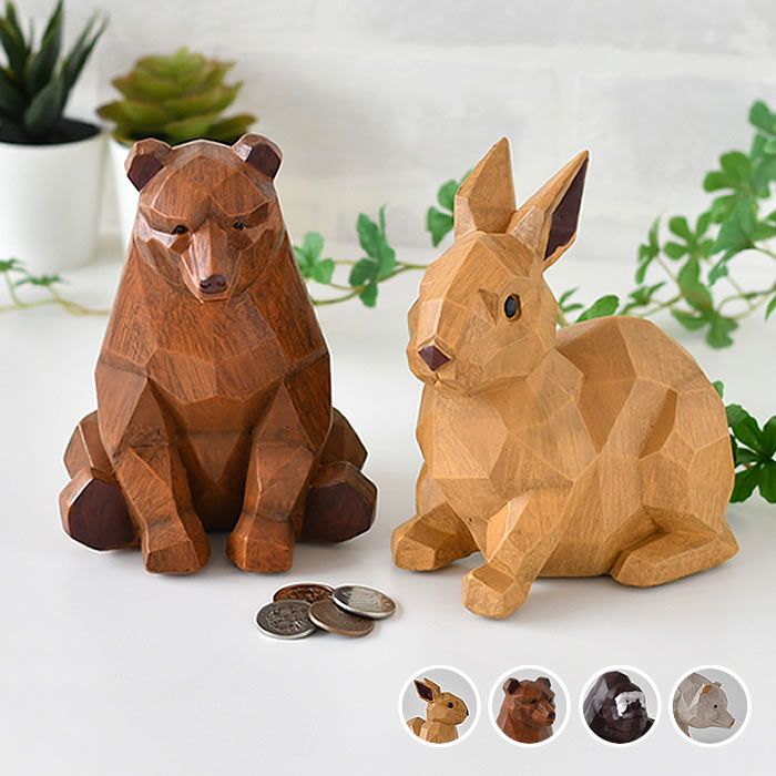 楽天市場】貯金箱 おしゃれ 動物 うさぎ ラビット マネーバンク