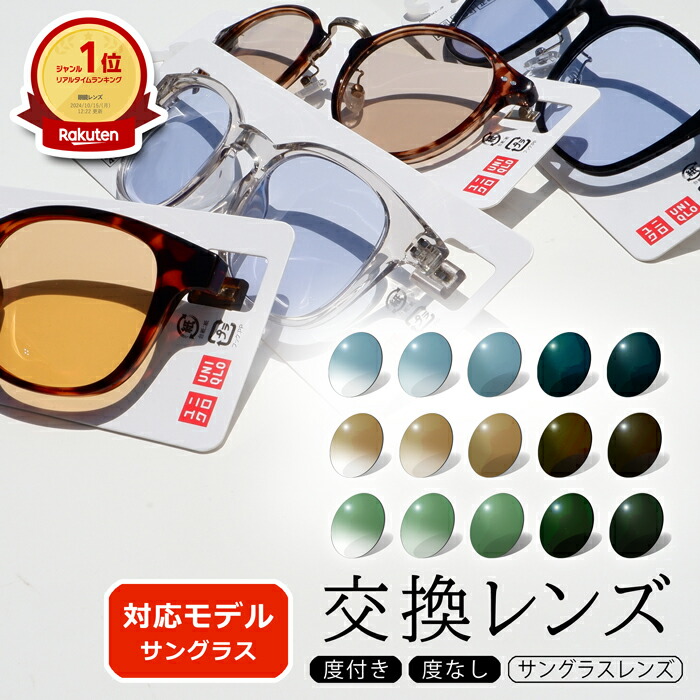 楽天市場】【透明レンズ】交換レンズ GUサングラス対応 社外品