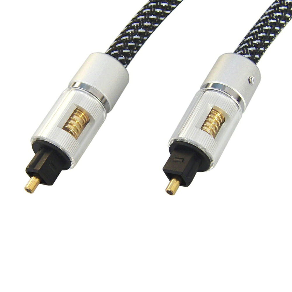 [径7粍]光デジタル 有線テレビ ハイレゾ音源相応う 192KHz 24Bit ご機嫌品位 角型-角型 黒いこと