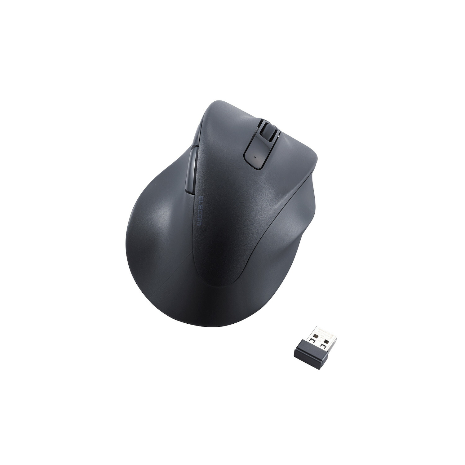 [ELECOM]ワイヤレス マウス 静音 無線 2.4GHz 5ボタン 右手専用 【 Windows 11 10 mac Chrome 対応 】 抗菌 XLサイズ EX-G ブラック M-XGXL30DBSKBK/MXGXL30DBSKBK