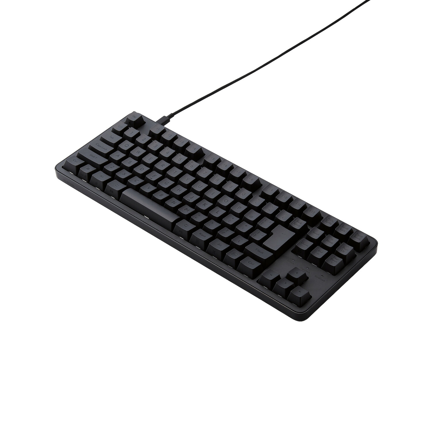 ☆マラソン期間中ポイント10倍/[ELECOM]キーボード 有線 着脱式USBケーブル 静音 赤軸 リニア メカニカル テンキーレス 【 WindowsOS macOS ChromeOS パソコン 等対応 】 Leggero ブラック TK-MC30UKPBK/TKMC30UKPBK