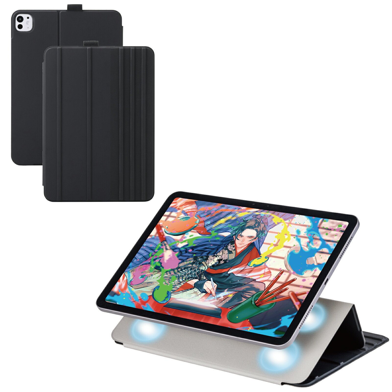 ★マラソン期間ポイント10倍/[ELECOM]iPad Pro ケース 11インチ ( M4 ) マグネット着脱フラップ カバー 7段階角度調節 スタンド オートスリープ機能 ブラック TB-A25PMWVDBK/TBA25PMWVDBK｜F-Factory2号店