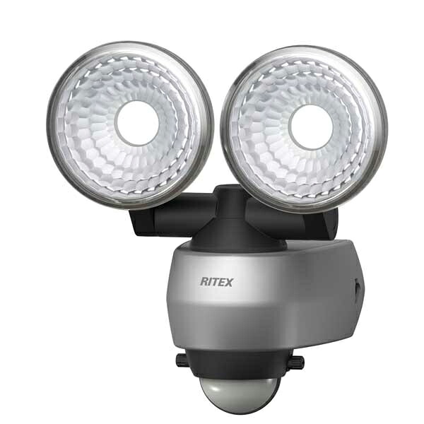 マラソン期間中ポイント10倍/[RITEX]ねらって照らすスタンダード機！7.5W×2灯 LEDセンサーライト LED-AC315/LEDAC315