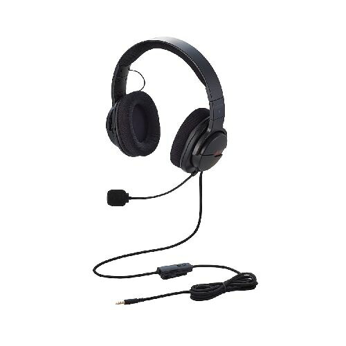 [ELECOM]ｹﾞｰﾐﾝｸﾞﾍｯﾄﾞｾｯﾄ/ARMA/ｵｰﾊﾞｰﾍｯﾄﾞ/ﾌﾞﾗｯｸ　HS-ARMA100BK/HSARMA100BK