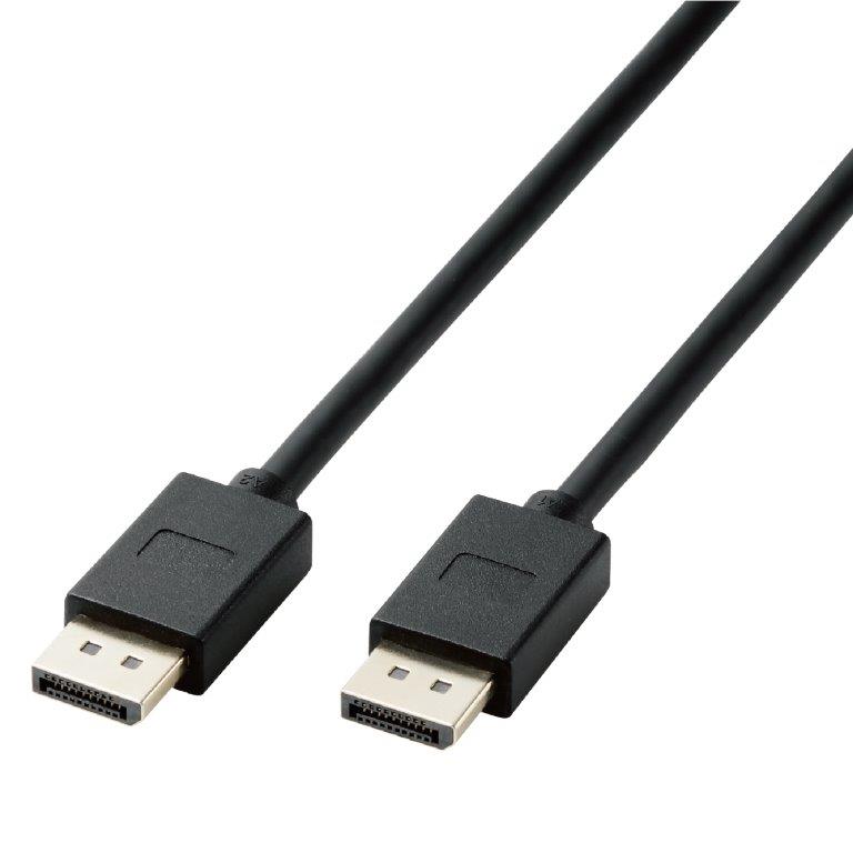 [ELECOM]DisplayPort ケーブル 2m 8K 映像転送 Ver1.4認証 マルチストリーム機能ブラック CAC-DP1420BK2/CACDP1420BK2
