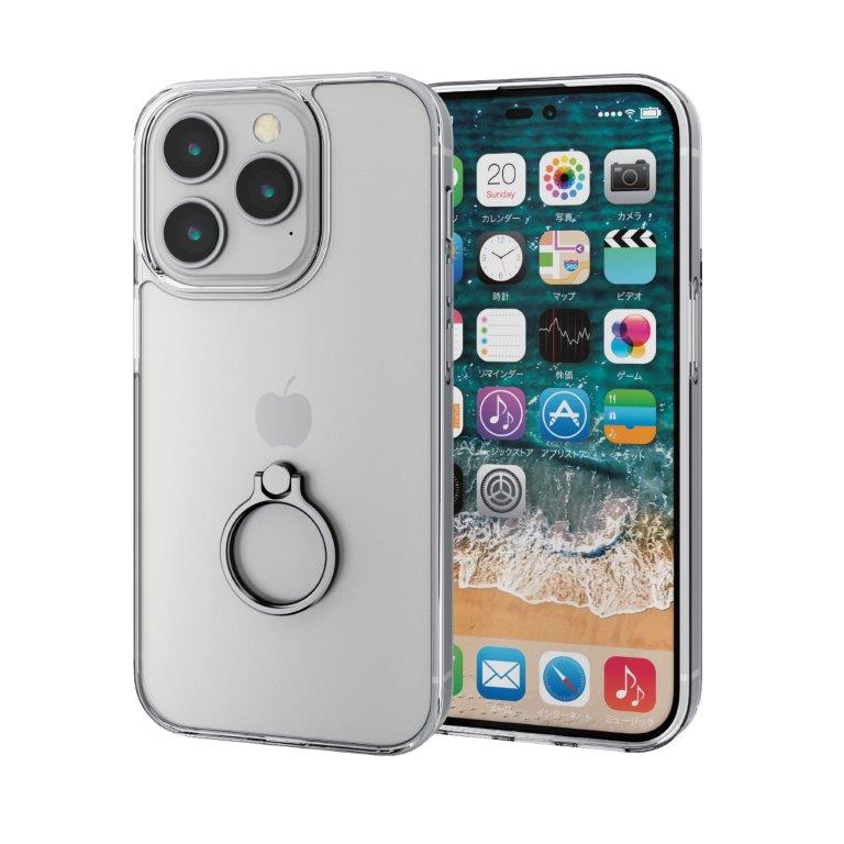 [ELECOM]iPhone 14 Pro ケース カバー ハイブリッド フォルティモ 衝撃吸収 ストラップホール付 フィルム付 黄変防止  ZEROSHOCK クリア PM-A22CZEROT2CR/PMA22CZEROT2CR F-Factory