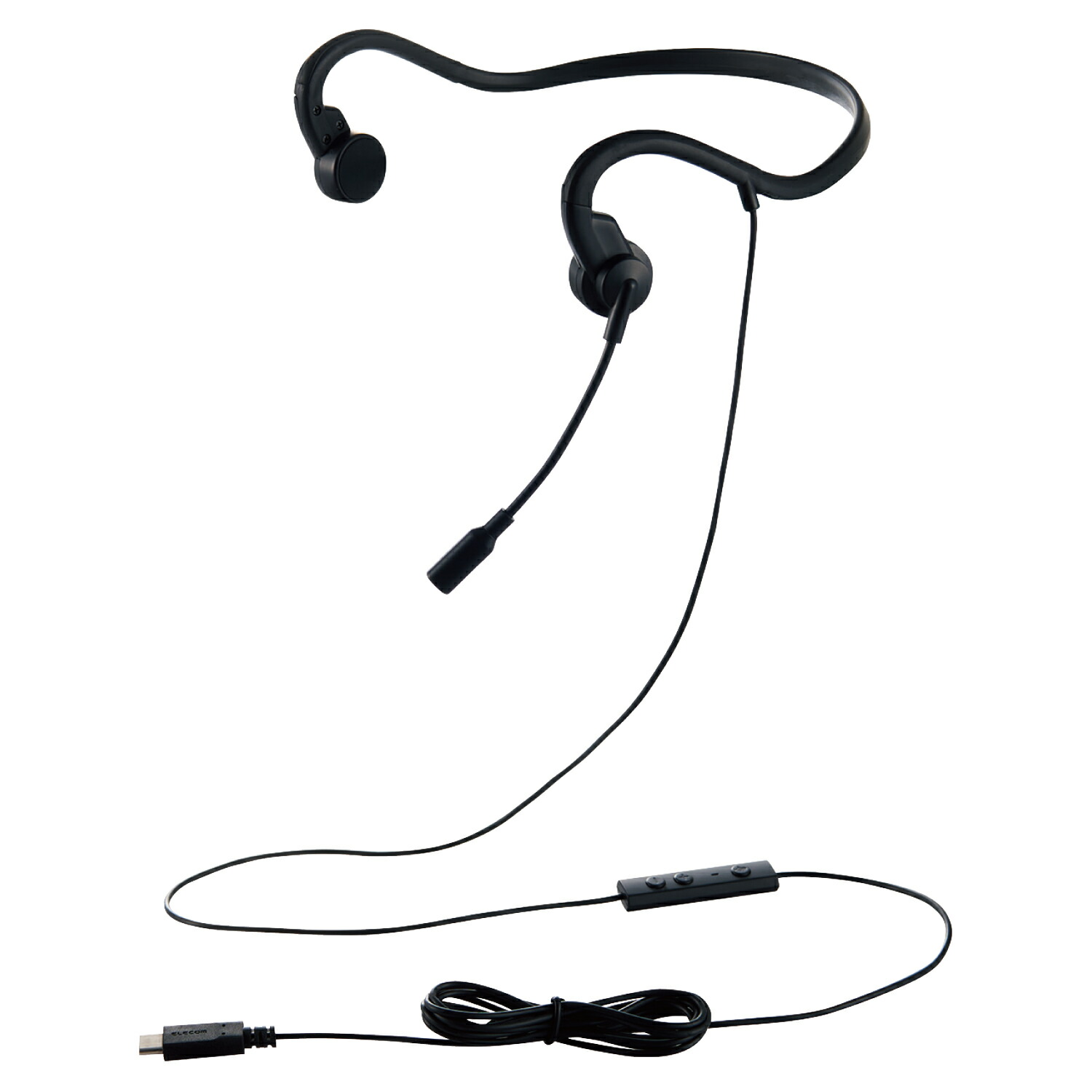 Amazon.com: エレコム Elecom HS-HP105UNCBK Headset, USB