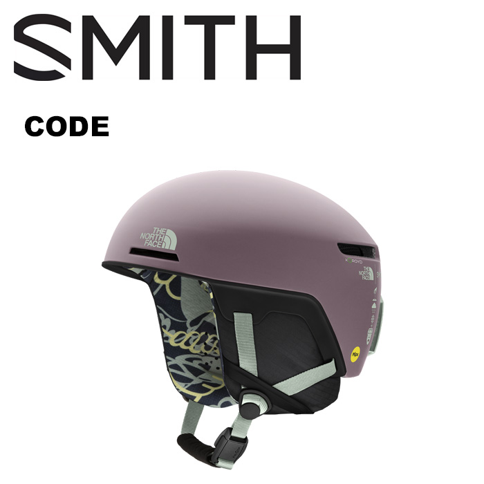 SMITHスノボーヘルメット CODE THE NORTH FACEコラボ 424smi7114.jpg