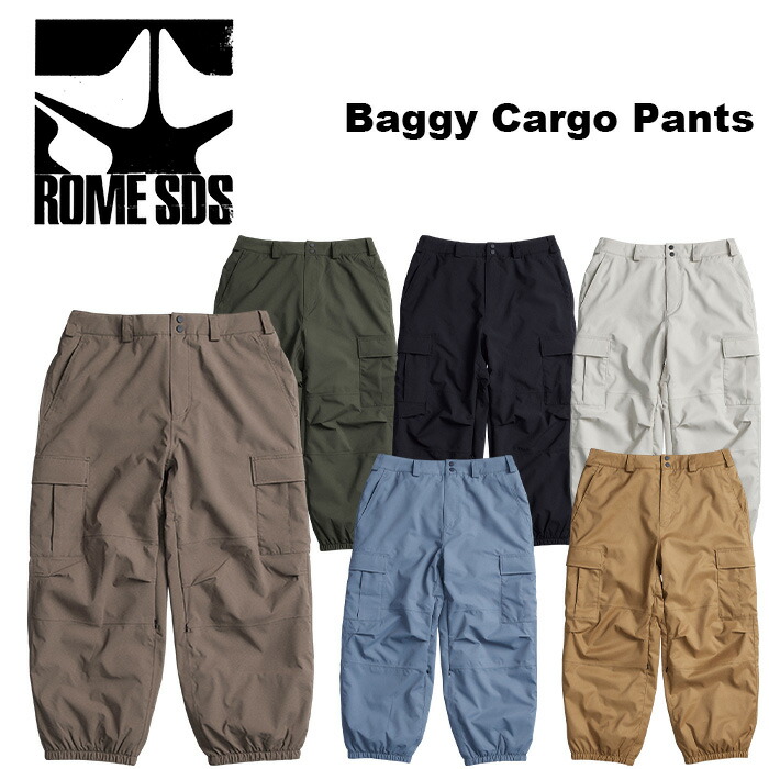 定3.6万【新品】ROME SDS✨ローム✨BAGGY CARGO Pants✨ ROME SDS スノーボードウェア ローム メンズ BAGGY CARGO PANTS