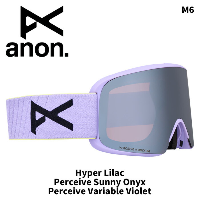 ANON アノン ゴーグル M6 Hyper Lilac/Perceive Sunny Onyx 25-26モデル【返品交換不可商品】