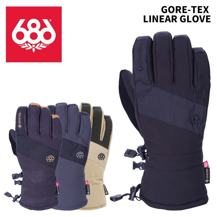楽天市場】686 シックスエイトシックス グローブ GORE-TEX LINEAR