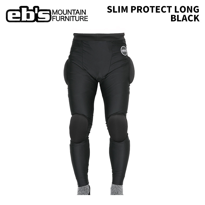 eb's エビス SLIM PROTECT LONG BLACK スリムプロテクトロング プロテクターボトムス 25-26モデル｜DREAM GATES SPORTS
