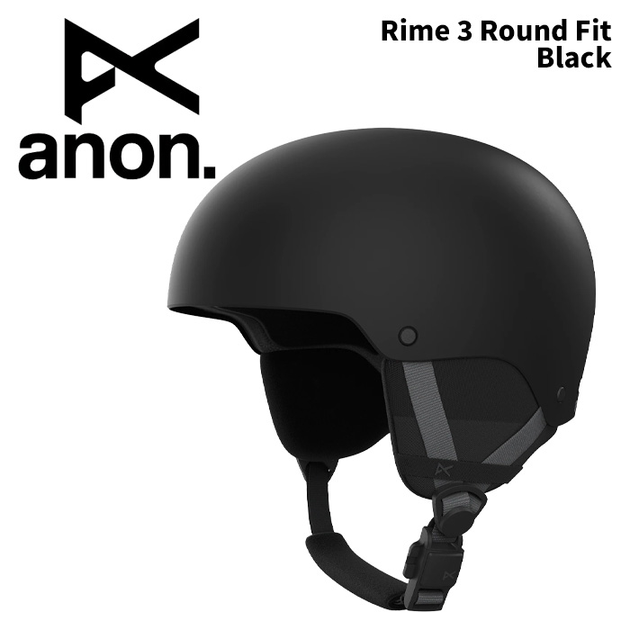ANON アノン ヘルメット Rime 3 Round Fit Black 24-25モデル キッズ