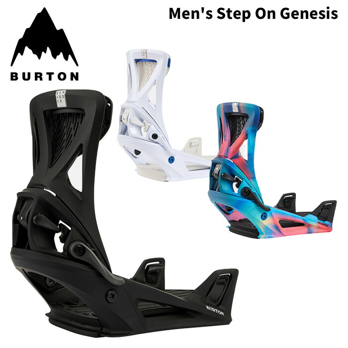 Burton Genesis ビンディング Mサイズ ホワイト/ブラック Burton Genesis Snowboard Bindings | evo