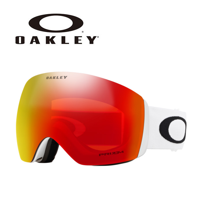 OAKLEY オークリー ゴーグル FLIGHT DECK L/MATTE WHITE/PRIZM TORCH IRIDIUM OO7050-35 70503500 25-26 モデル