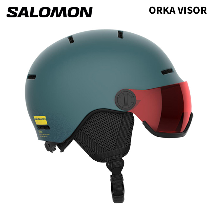 SALOMON サロモン ヘルメット ORKA VISOR NORTH ATLANTIC L47300800 キッズ 25-26モデル