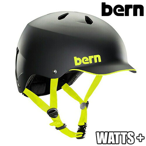 【特価!!】Bern【WINTER WATTS PLUS+：MATTE BLACK / LIME】バーン　ウィンター　ワッツプラス　ジャパンフィット　大人用　ヘルメット　スキー　スノーボード