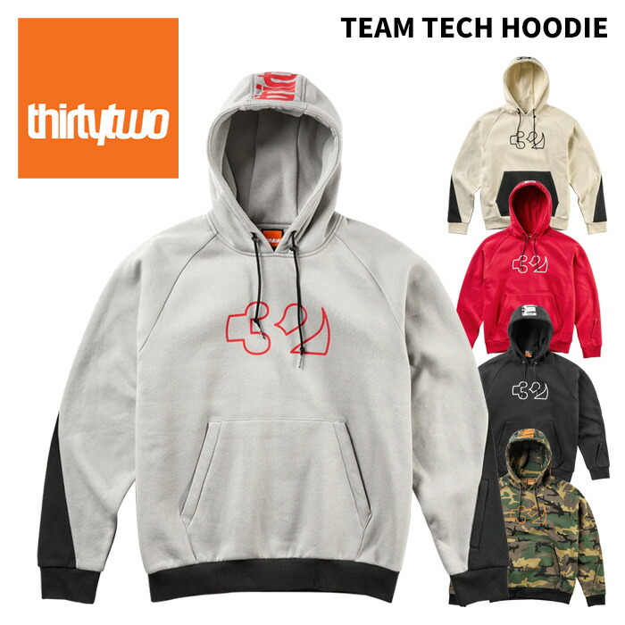 THIRTYTWO サーティーツー 御召しもの TEAM TECH HOODIE 25-26模範例 パーカー フーディー