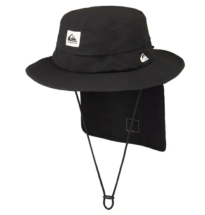 QUIKSILVER [QSA251712: BLK](B70) メンズ サーフハット 帽子 25SS【WR UV WATER BEACH HAT】クイックシルバー アウトドアハット サーフィン 野外フェス 男性 大人 キャンプ トレッキング 散歩 [メール便対応可]