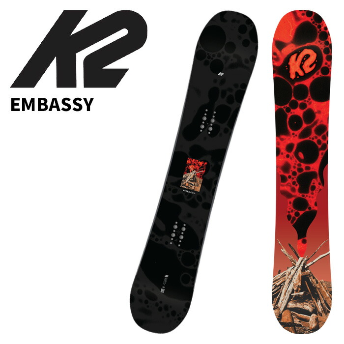 楽天市場】K2 ケーツー スノーボード 板 EMBASSY 24-25 モデル : FUSO