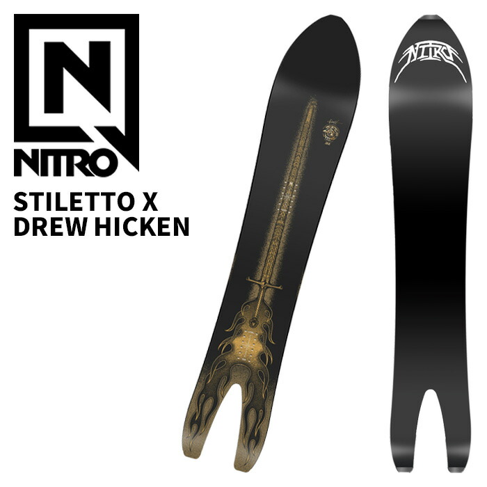 楽天市場】NITRO ナイトロ スノーボード 板 STILETTO X DREW HICKEN 25