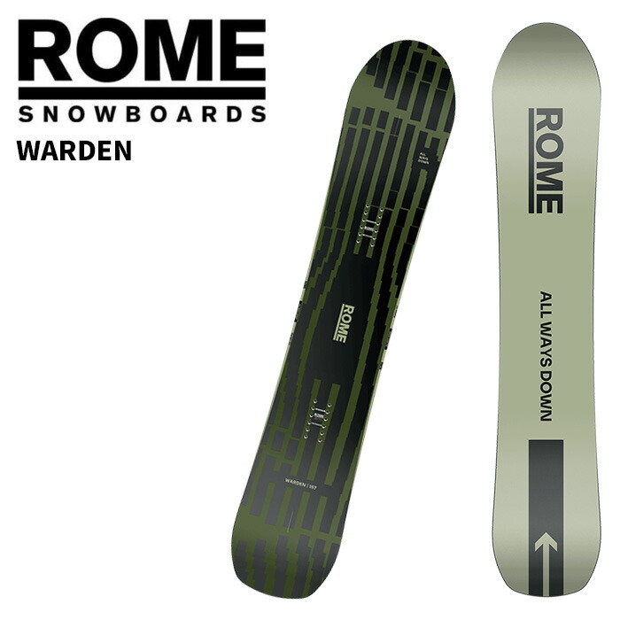 【新品】ROME ローム スノーボード 板 メンズ ワーデン WARDEN 楽天市場】【エントリーでポイント10倍】25-26 ROME/ローム WARDEN