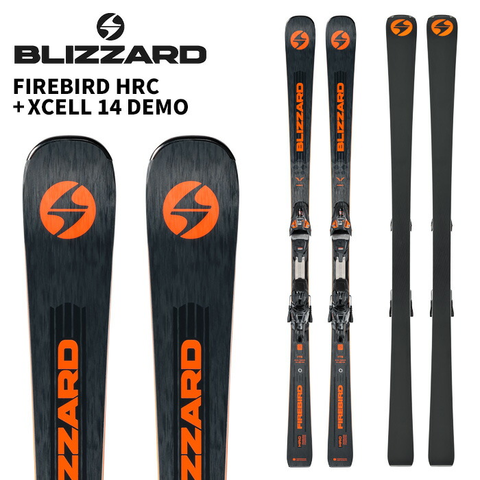 BLIZZARD 吹雪 スキーの板板 FIREBIRD HRC + XCELL 14 DEMO ビンディング書き割り 25-26ひな形