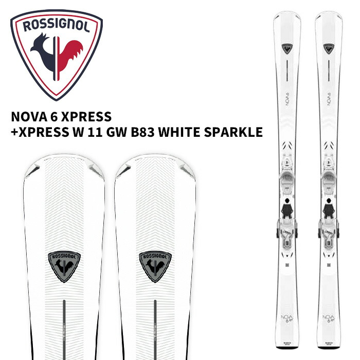 ROSSIGNOL ロシニョール スキー板 NOVA 6 XPRESS + XPRESS W 11 GW ビンディングセット 25-26 モデル レディース 女性用