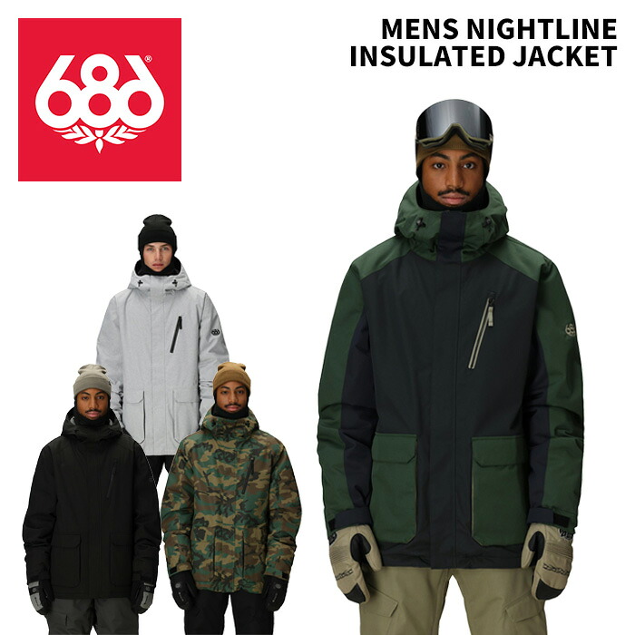 686 シックスエイトシックス 御召しもの MENS NIGHTLINE INSULATED JACKET 25-26(2026)模範例 上衣