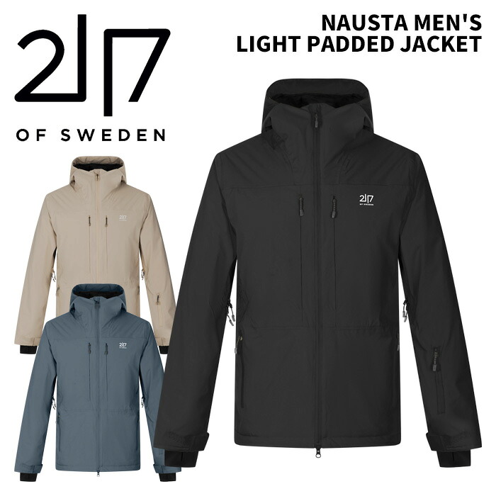 2117 トゥエンティーワンセブンティーン お召しもの NAUSTA MEN\u0027S LIGHT PADDED JACKET 25-26青写真 上衣