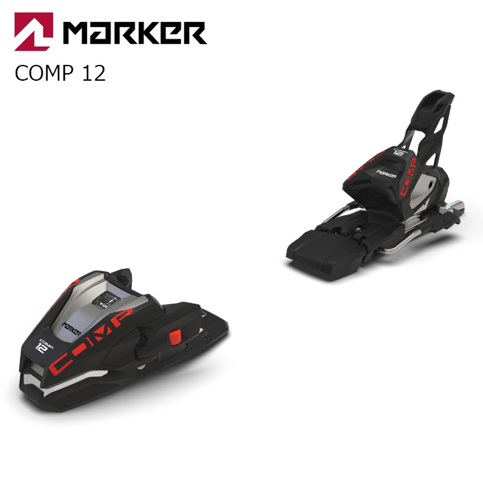 MARKER マーカー スキー ビンディング COMP 12 BLACK/FLO-RED(解放値 4.0-12.0)26-27モデル【単品販売不可】|DREAM GATES SPORTS