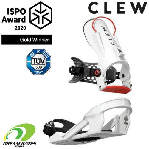 楽天市場 Clew Binding Clew White クルーバインディング 簡単に着脱が可能な新しいシステムを搭載したスノーボードバインディング スノボ Clew Snowboard Bindings Dream Gates Sports