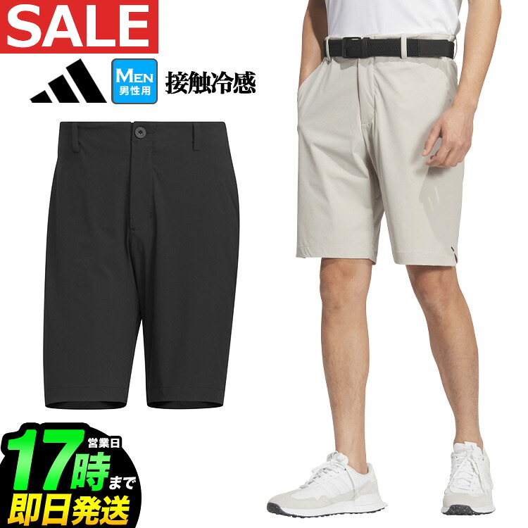 2026年 春 夏 モデル 新作 adidas アディダス ゴルフウェア ZL799 CLIMACOOL クライマクール EX-STRETCH ACTIVE 接触冷感 360グリップ ベンチレーション ショートパンツ[ストレッチ 吸汗速乾 360-grip waistband COOL FEELING]（メンズ）