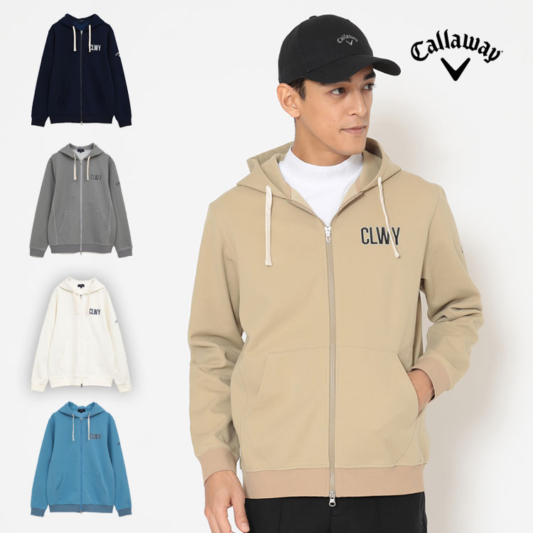 【30%OFF・SALE・セール】2025年 秋 冬 Callaway GOLF キャロウェイ ゴルフウェア C25217102 カノコダブルニットフルジップパーカー [いつでも気軽に着られるスウェットアイテム]（メンズ）