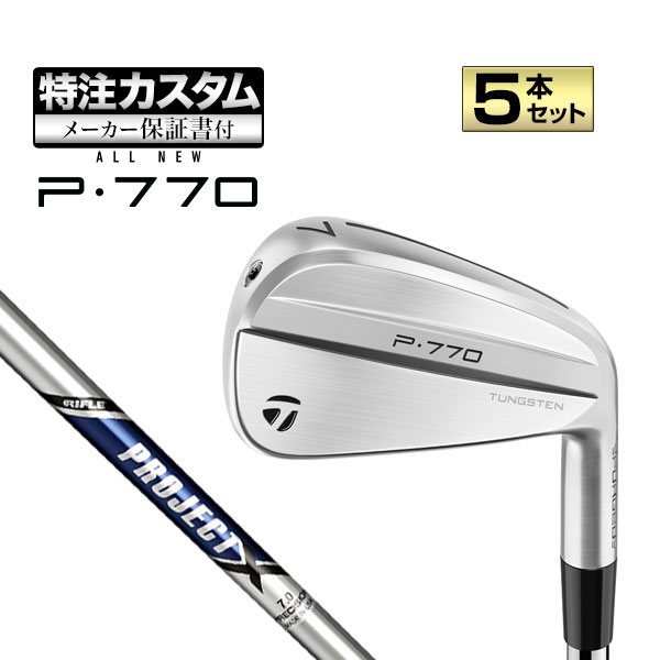 テーラーメイドP770（2024） 6I〜PW ダイナミックゴールドMID115 テーラーメイド P770 アイアン 2024年モデル 5本セット