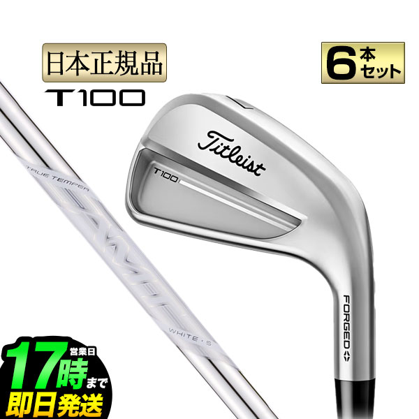 【日本置き目品】2025年模範例 Titleist タイトリスト ゴルフ T100 アイアン仕掛ける 6本組(＃5-P) AMT White 白いこと