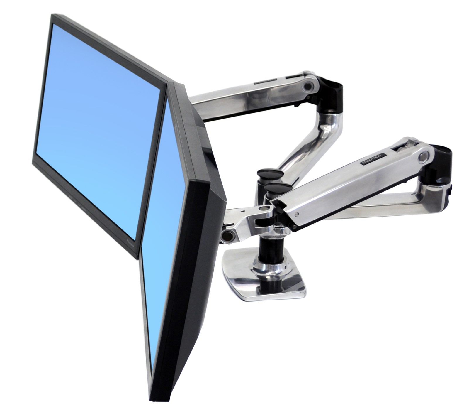 ERGOTRON LX デュアル デスクマウントアーム サイドバイサイド 45-245-026