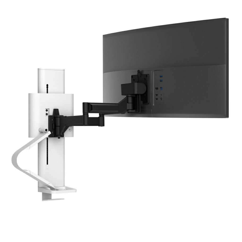 ERGOTRON TRACE モニター マウント ブライト ホワイト 38インチ(2.9～9.8kg)まで対応 45-630-216