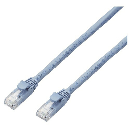 エレコム ローカルエリアネットワーク有線テレビ/CAT6A相応う/EU RoHS申し付ける標準尺度/ツメ折れ押しとどめる取りまかなう/飾り気の無い包み遣りくち/100m/単線/青碧 LD-GPAT/BU100RS