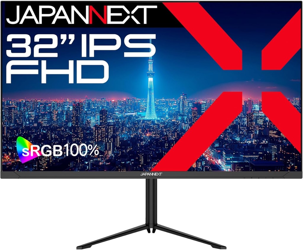 ジャパンネクスト 32in 液晶見せびらかす(1920x1080/IPS/DP/HDMI/Type-C65W給電/金棒引き/高さかい繕う/スイベル/中軸/半光輝/2年言いはなつ) JN-IPS32F-HSPC6 第四次元決する不可